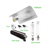 Hydroponic MH CFLGrow Adjustable Eco Wing Light Fixture Aluminium Reflector Lamp Shade Bulbs HPS