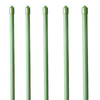 Hydroponic Green Plastic Coated Plant Flower Stakes For Indoor Gardening