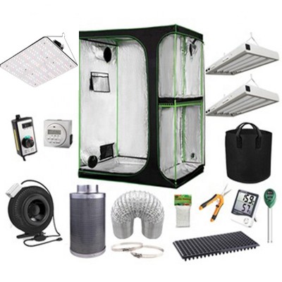 Complete Grow Light Kit and Grow Tent Kit for Hydroponics and Indoor Gardening