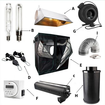 Popular Factory One-stop Shop 400w 600w 1000w Grow Tent Kit